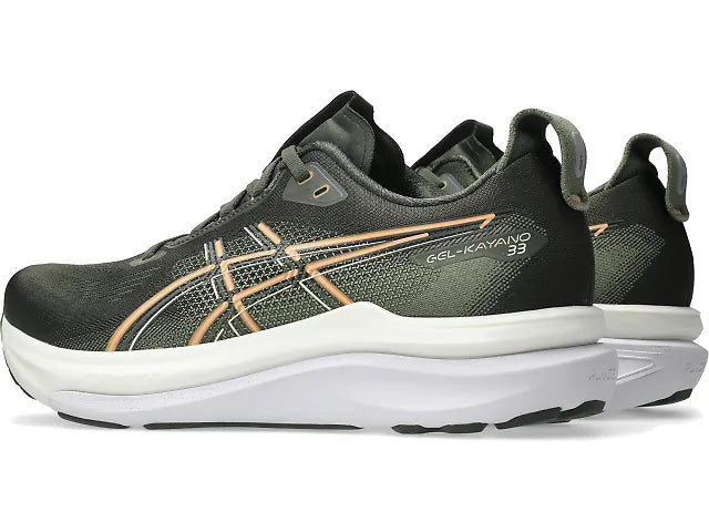 ASICS Men's GEL-KAYANO 33 - VINTAGE KHAKI/BRIGHT SUNSTONE