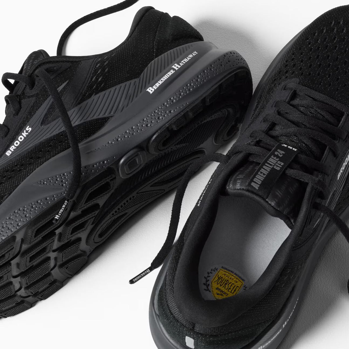 Brooks Men's Adrenaline GTS 24 - Black/Black/Ebony
