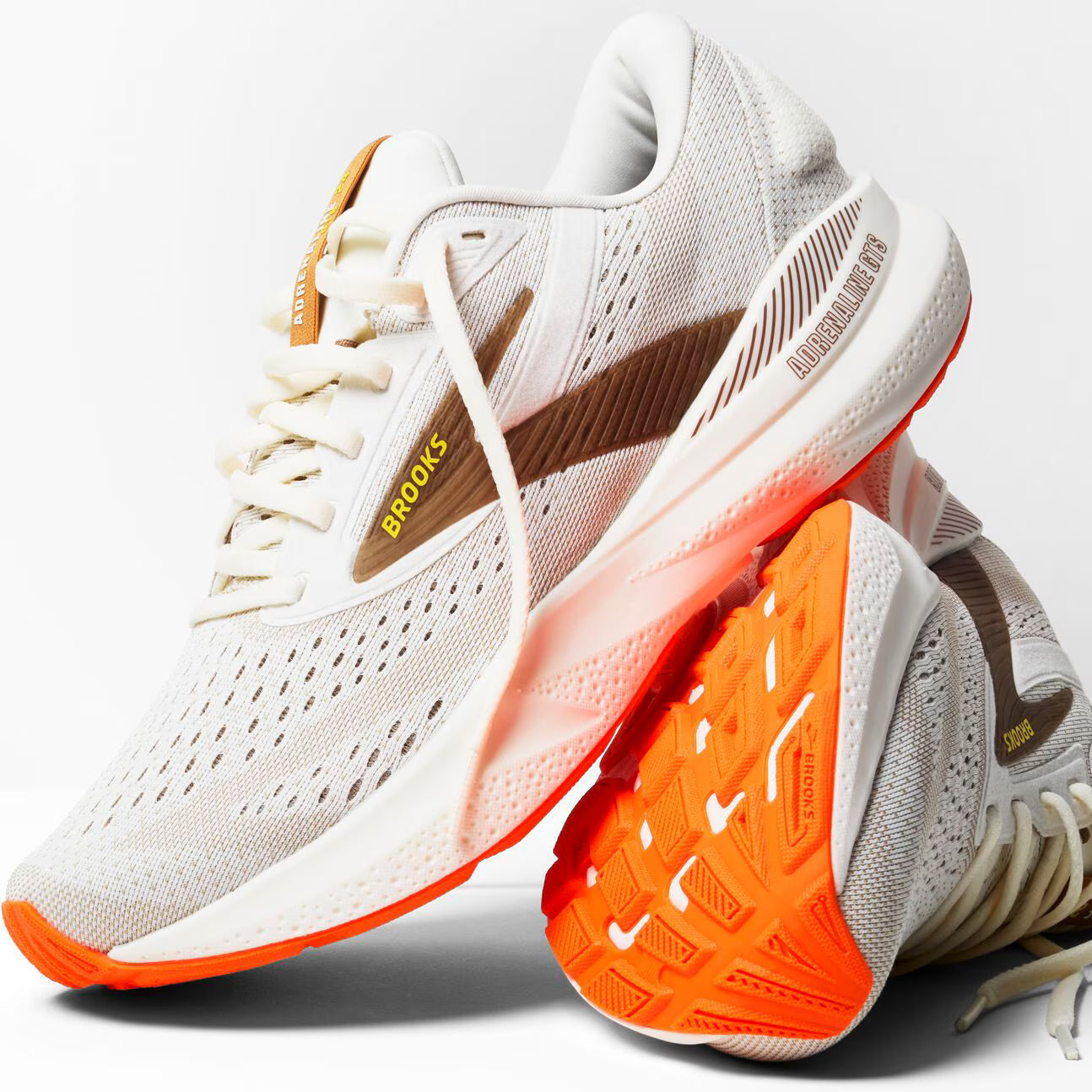 Brooks Men's Adrenaline GTS 24 - Coconut/Portabella/Orange