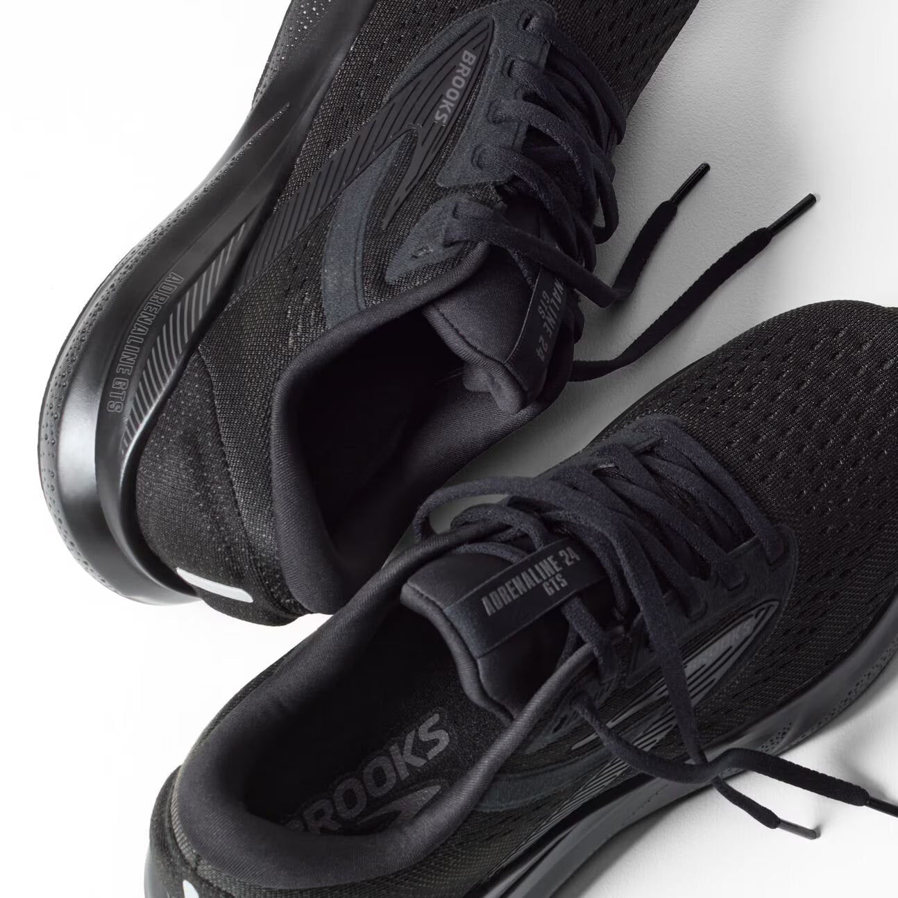 Brooks Men's Adrenaline GTS 24 (Wide) - Black/Black/Ebony