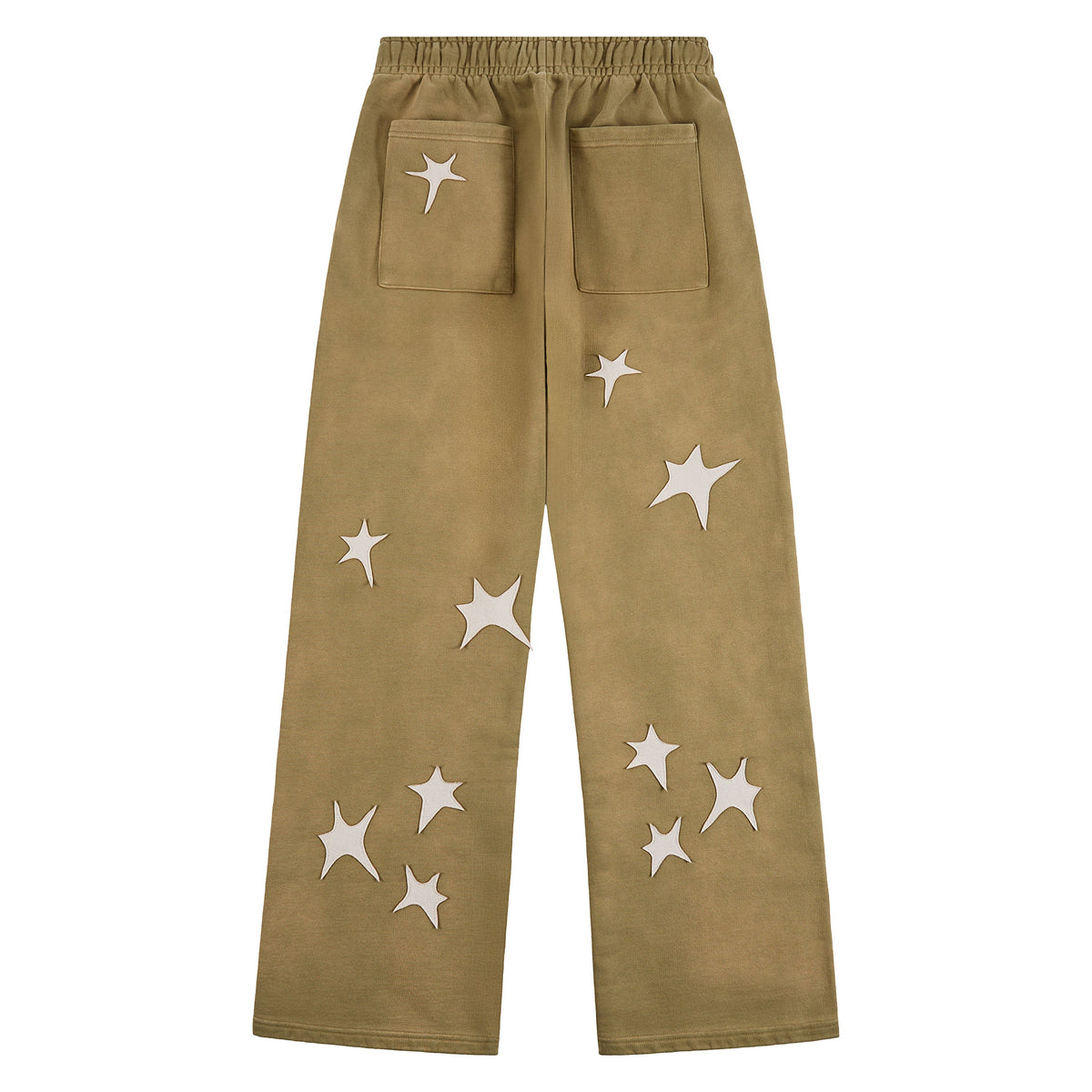 Patchwork Washed Sweatpant | Green