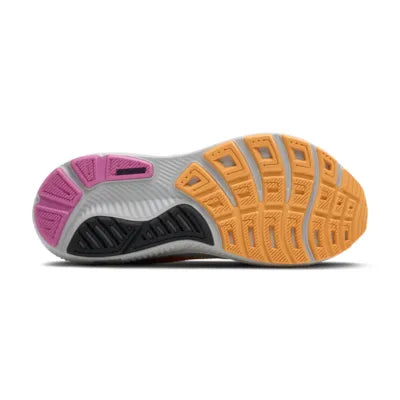 Brooks Womens Ghost 17 Wide- Oyster/Apricot/Pink (1204311D070)