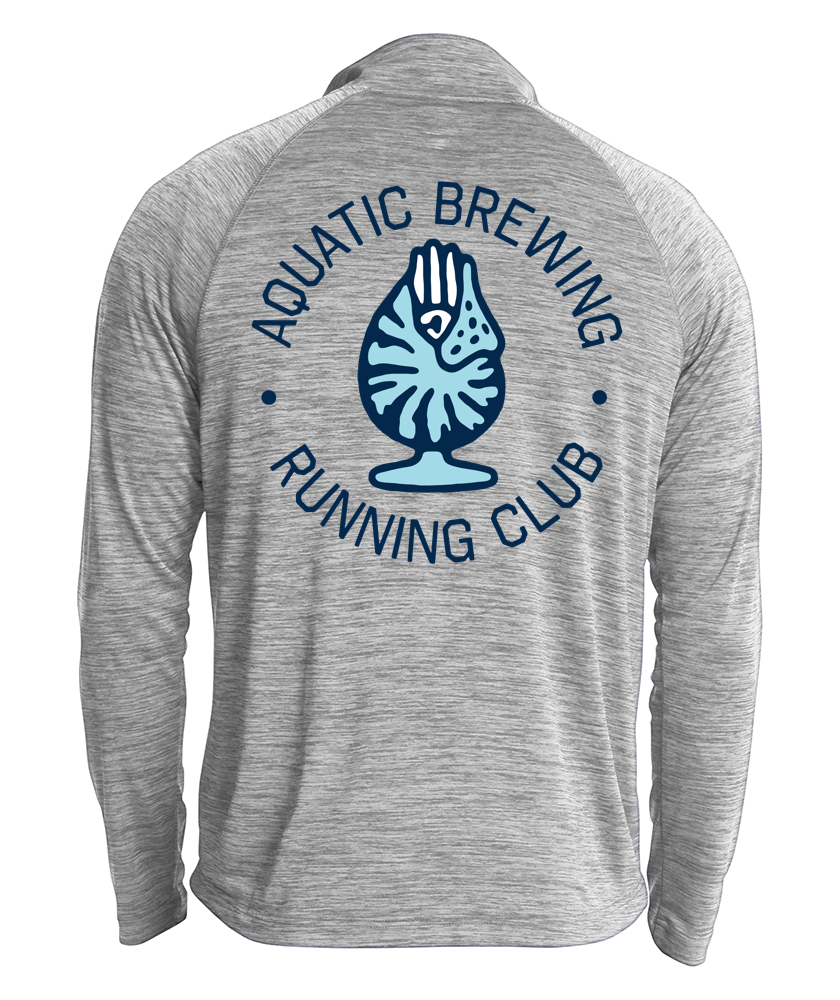 Aquatic Brewery Unisex Space Dye Performance Pullover (9763) (A044 LC, A045 back)