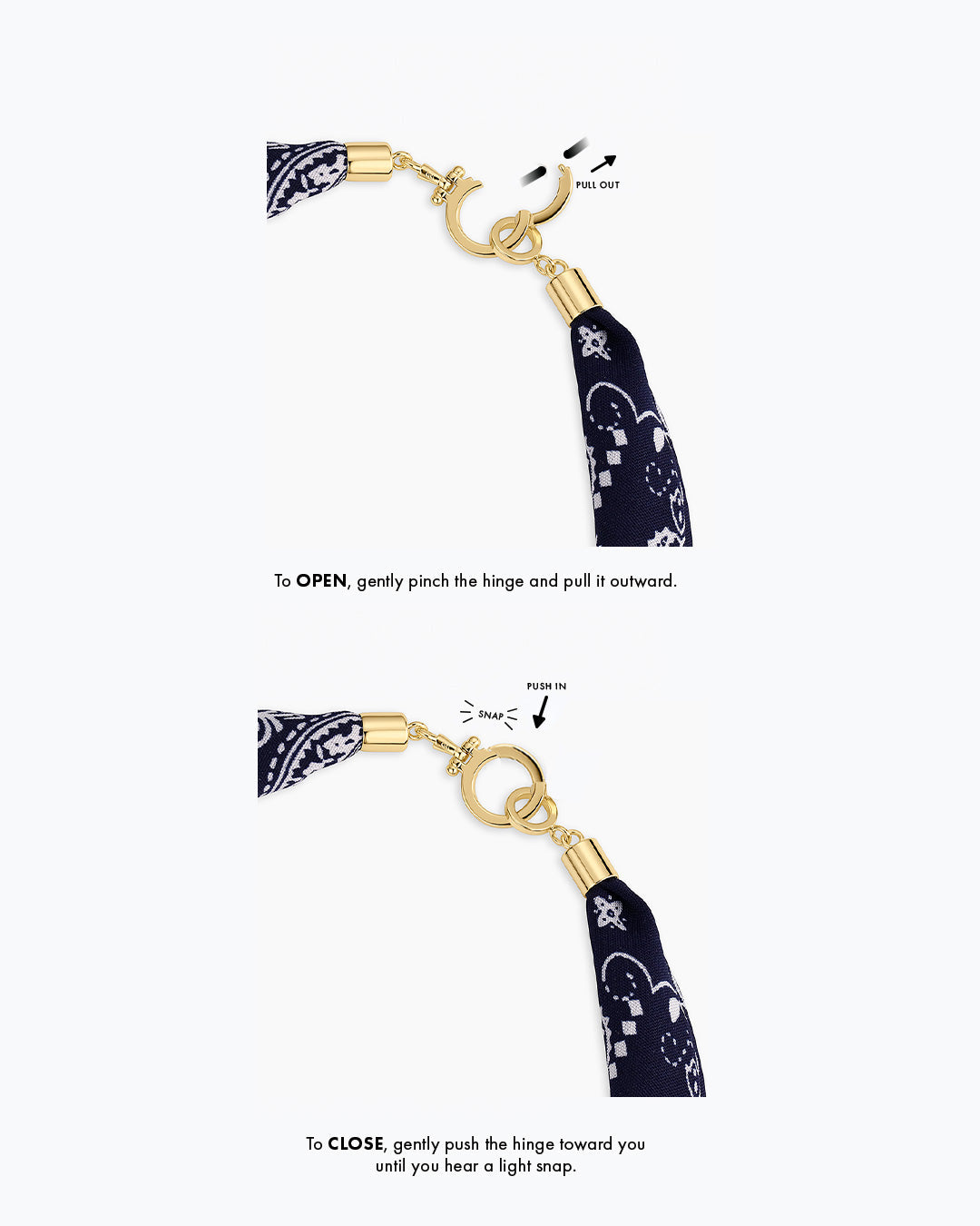 Paisley Bandana Pearl Necklace