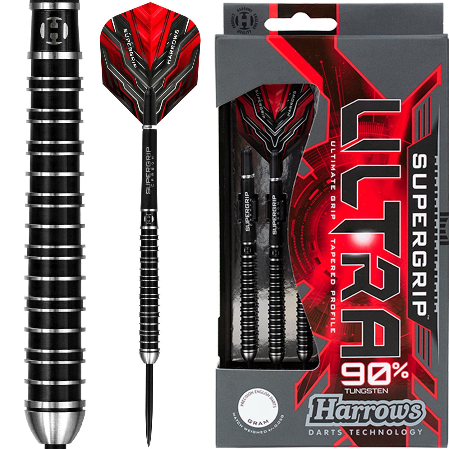 HARROWS - Supergrip Ultra Darts - 90% Tungsten - 21g