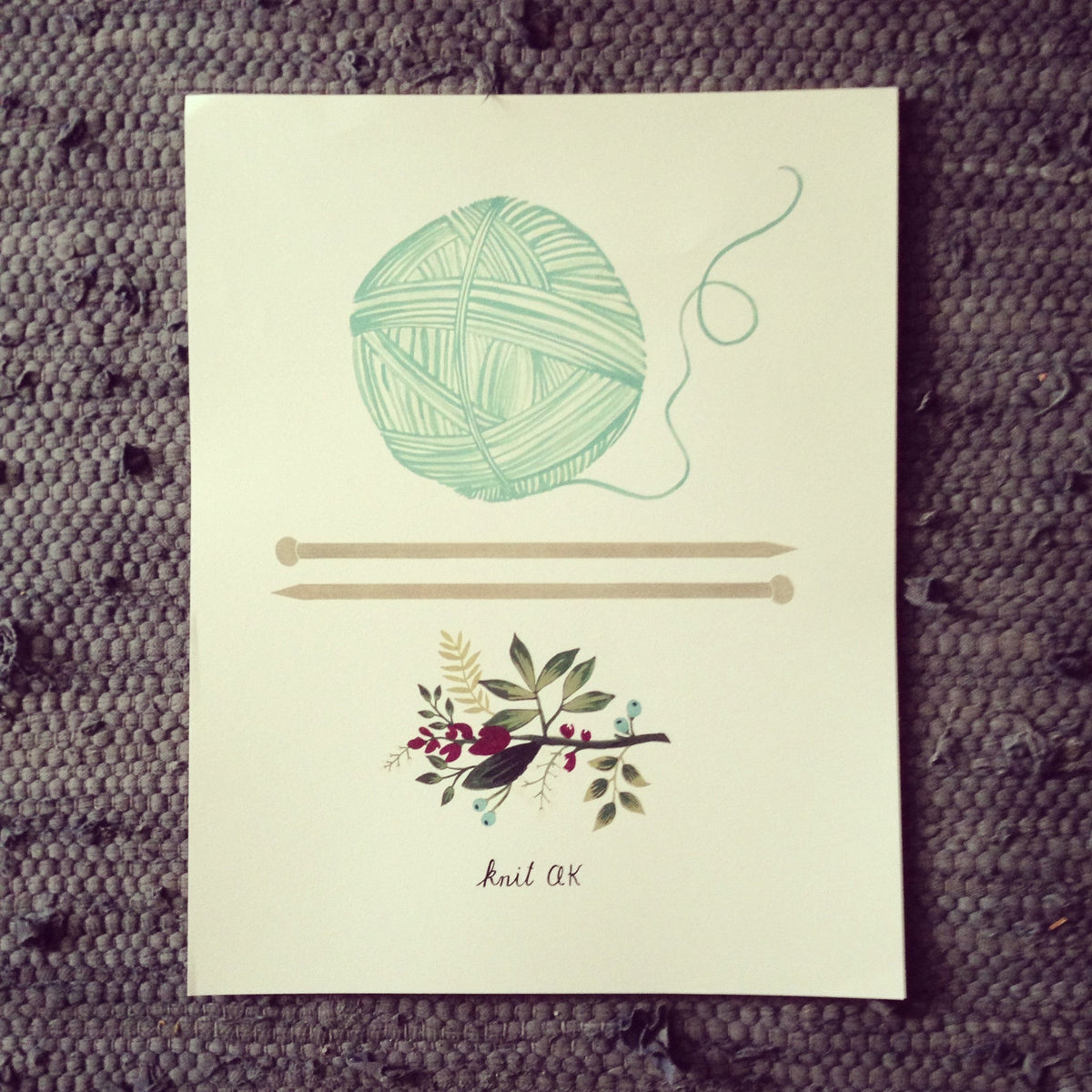Knit AK Print