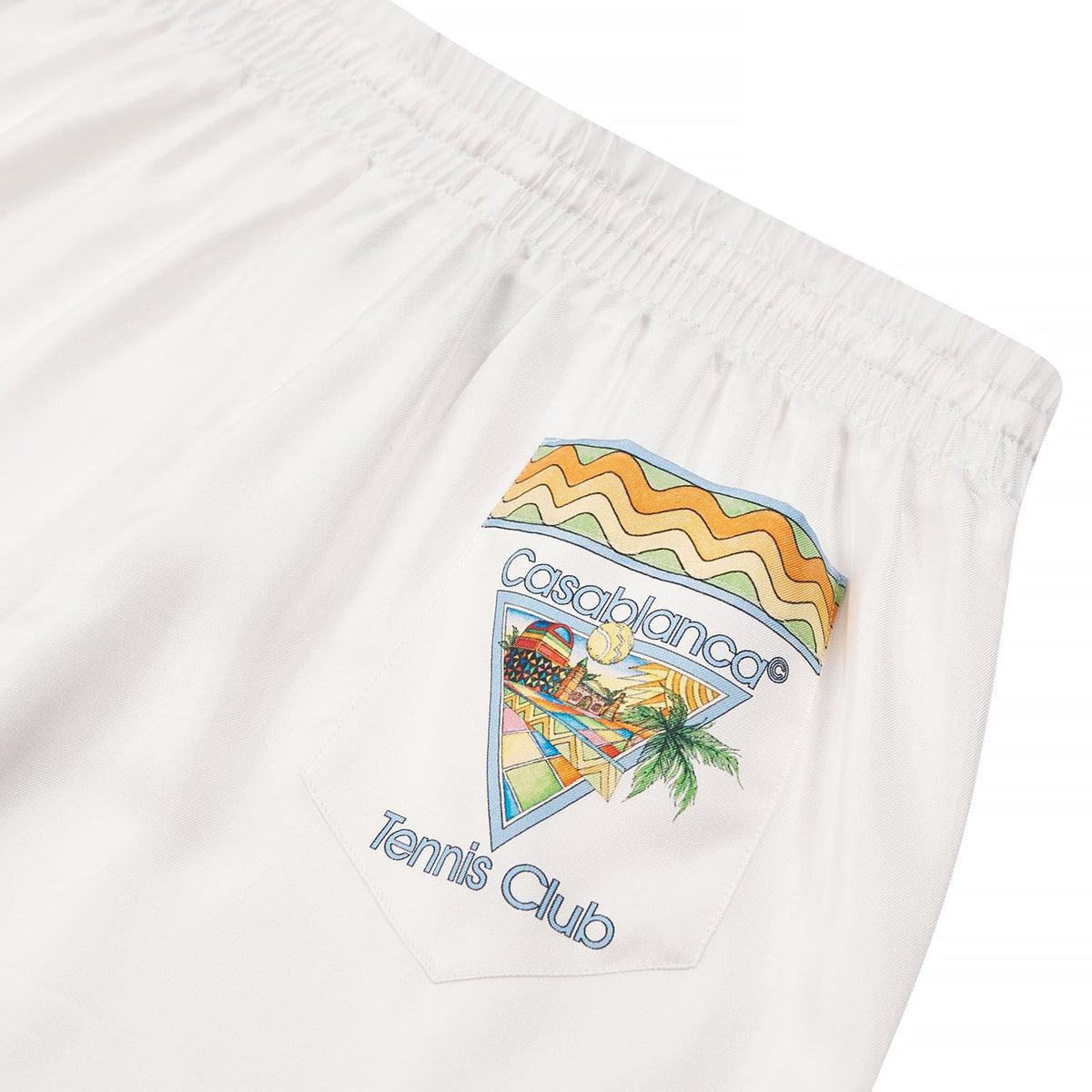 Afro Cubism Tennis Club Silk Short