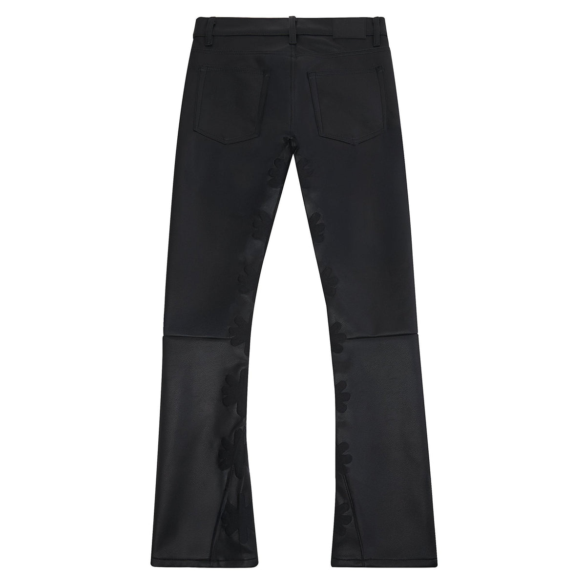 Black on Black Leather Pant