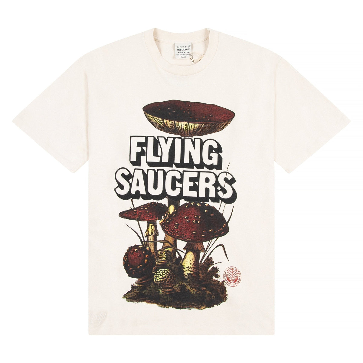 Flying Saucers Tee | Natural