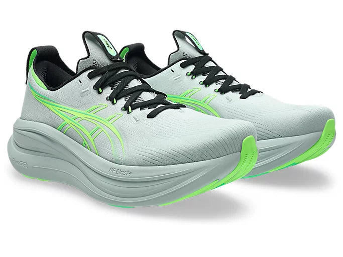 ASICS Men's GEL-NIMBUS 28 Extra wide - COLD MOSS/ILLUMINATE GREEN