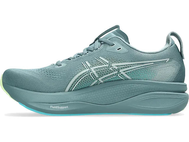 ASICS Men's GEL-KAYANO 33 - FOGGY TEAL/ILLUMINATE YELLOW