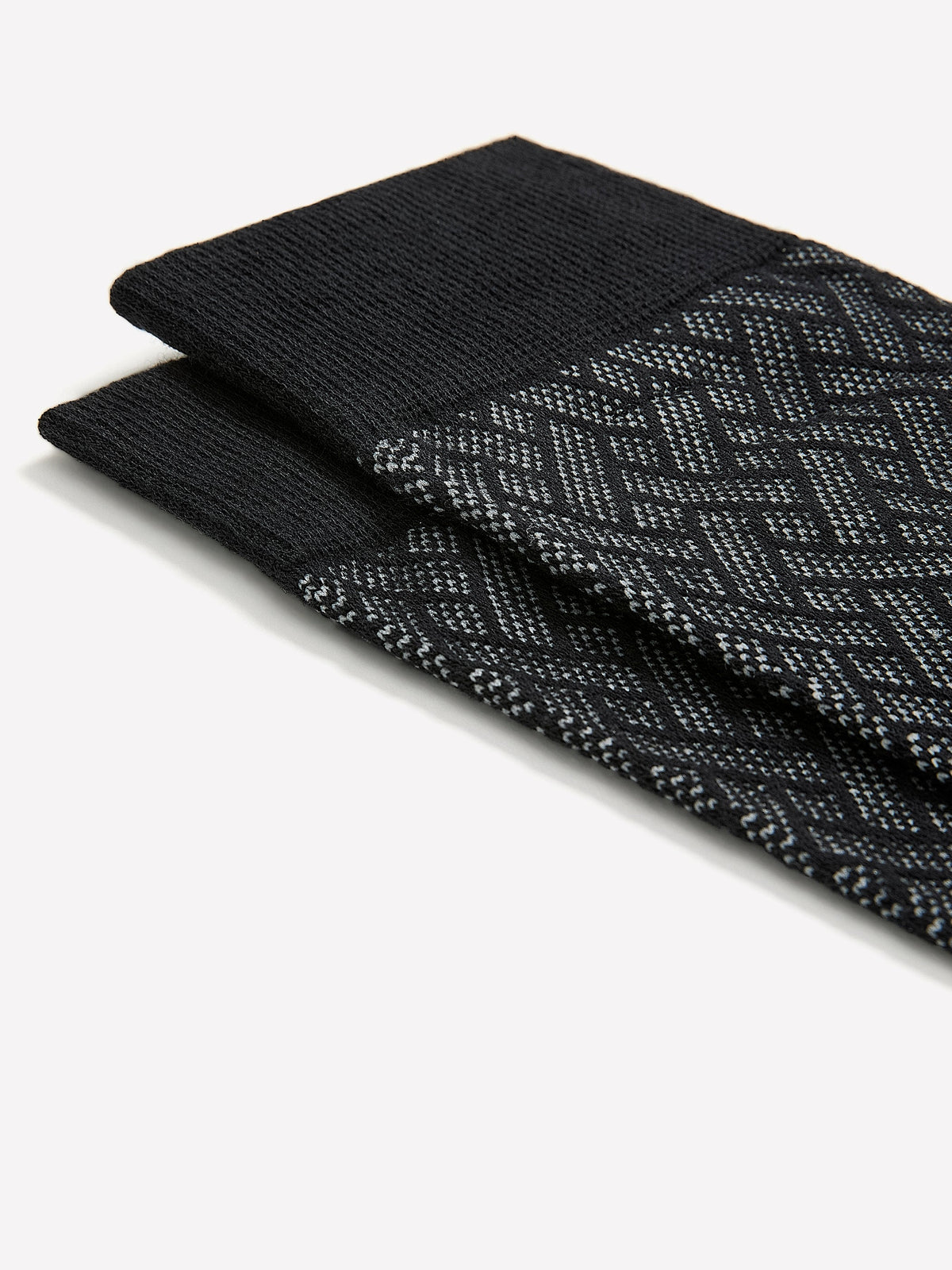 Dress Socks with Geometric Pattern