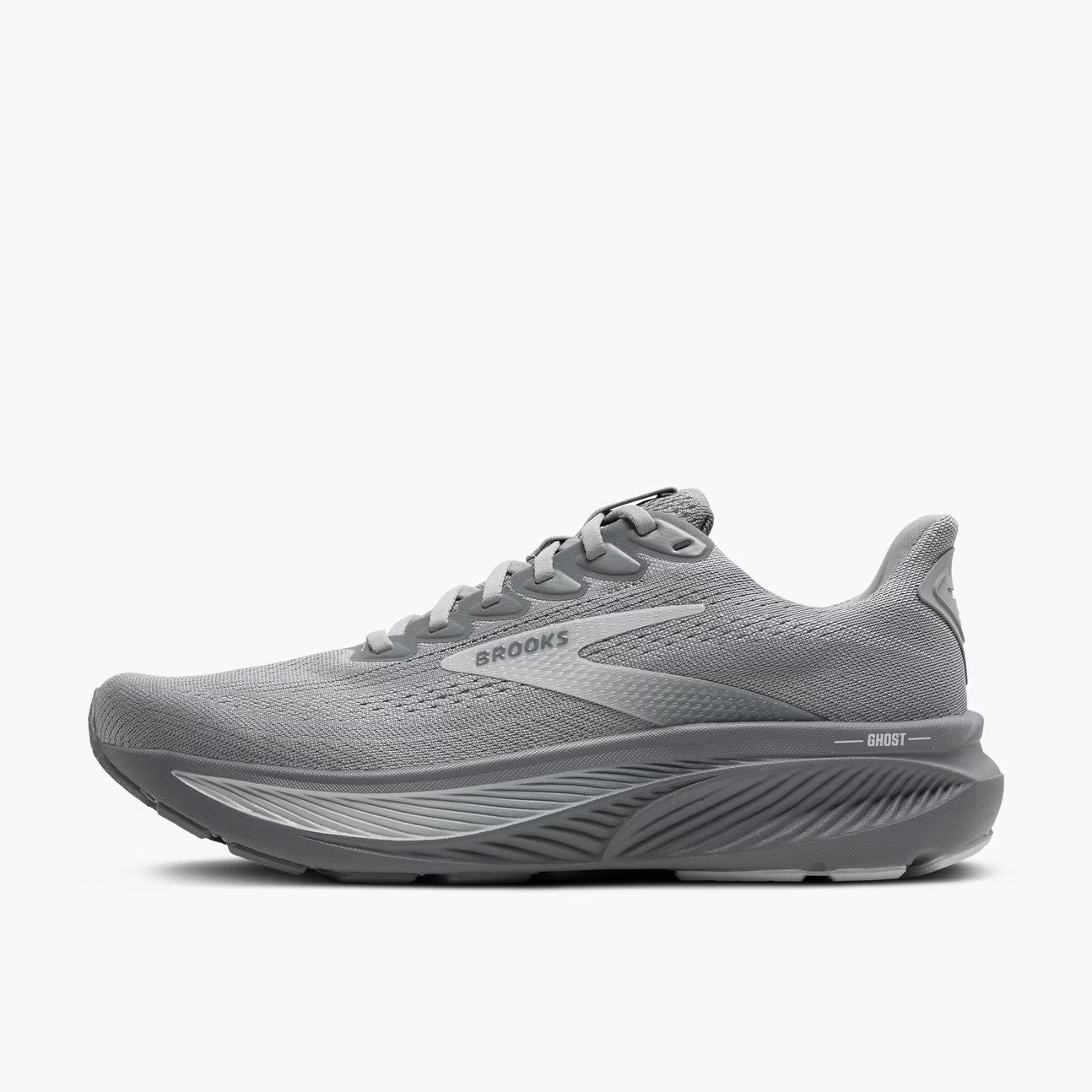 Brooks Men's Ghost 17 (Wide) - Primer Gray/Oyster Mushroom