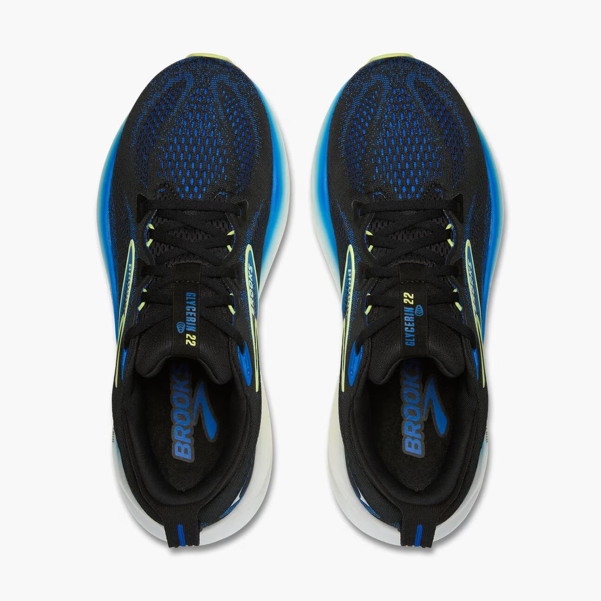 Brooks Men's Glycerin 22 - Black/Cobalt/Neo Yellow