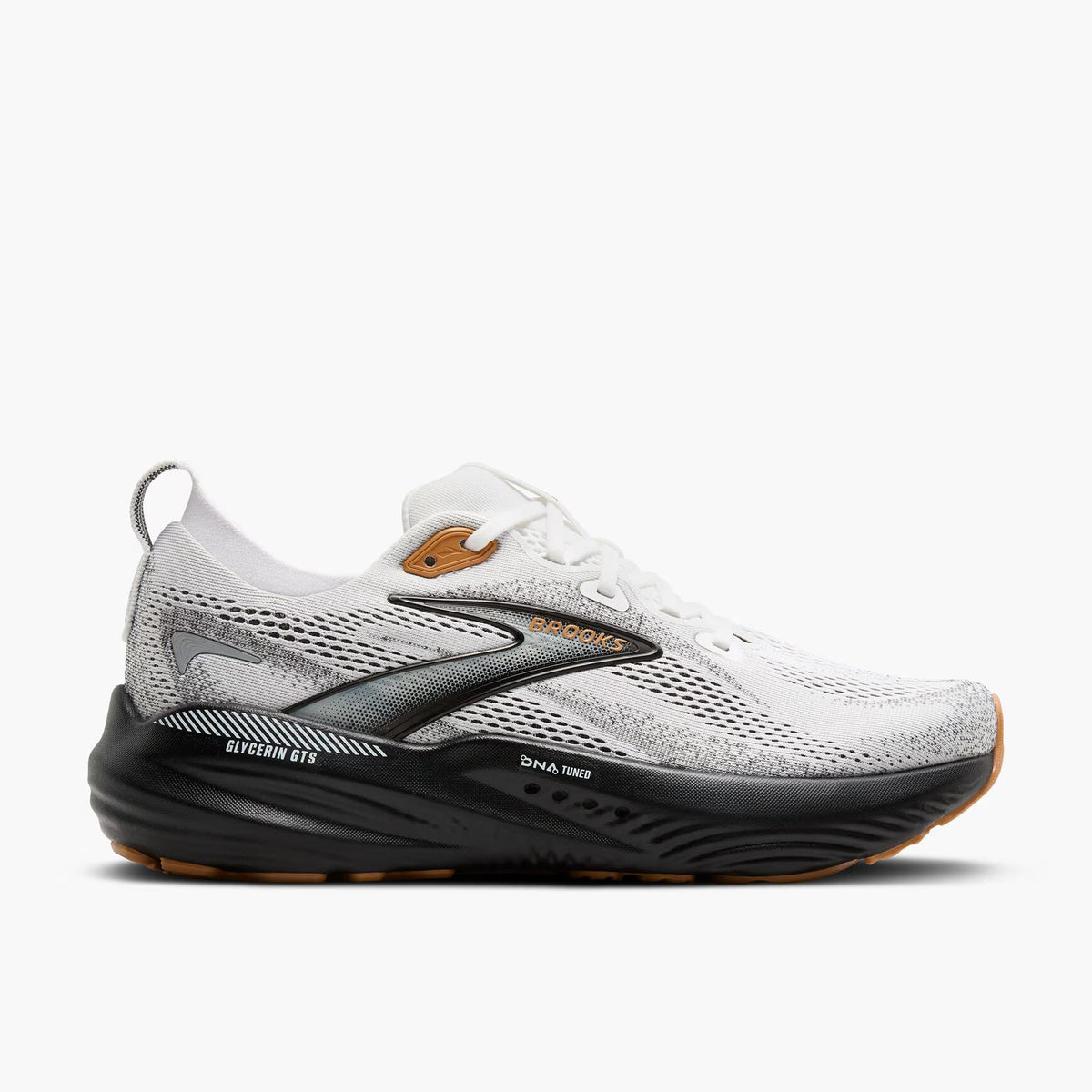Brooks Men's Glycerin GTS 22 - White/Grey/Black