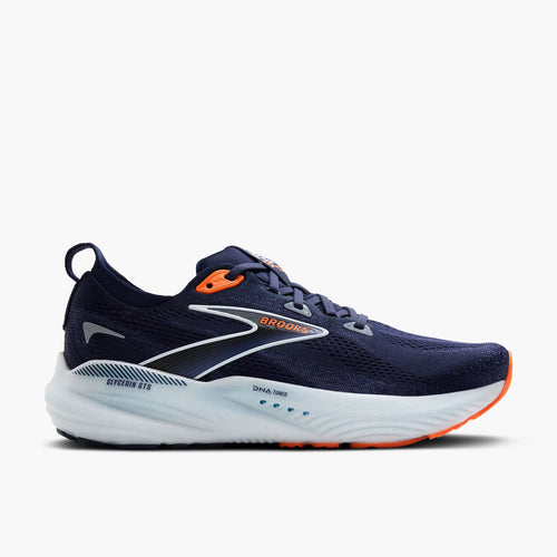 Brooks Mens Glycerin GTS 22- Peacoat/Blue Ribbon/Orange(1104461D494)