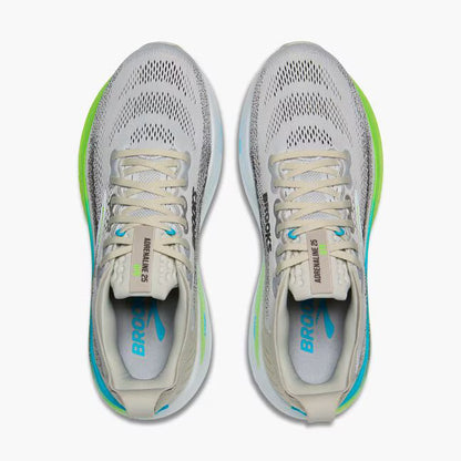 Brooks Men's Adrenaline GTS 25 - Oyster/Green Gecko/Blue