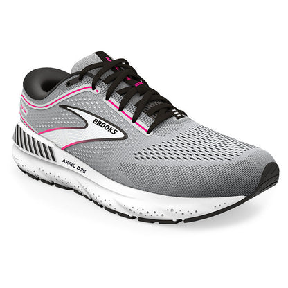 Brooks Womens Ariel GTS 23- Grey/Black/Pink (1203901B078)