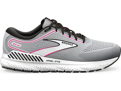 Brooks Womens Ariel GTS 23- Grey/Black/Pink (1203901B078)