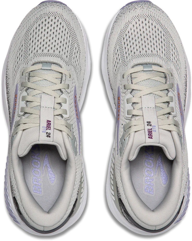 Brooks Womens Ariel GTS 24- Mercury/Ebony/Lavender