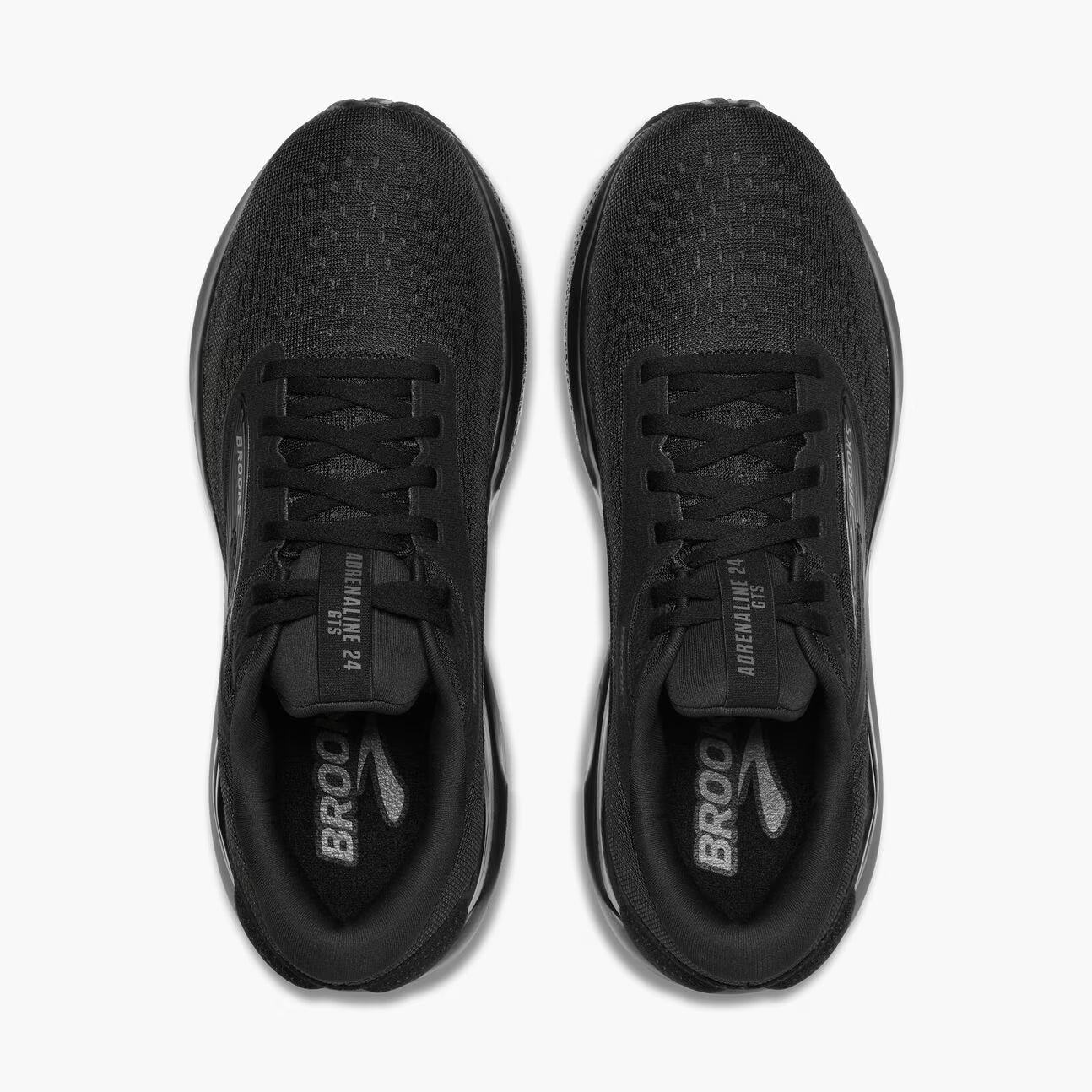 Brooks Men's Adrenaline GTS 24 (Wide) - Black/Black/Ebony