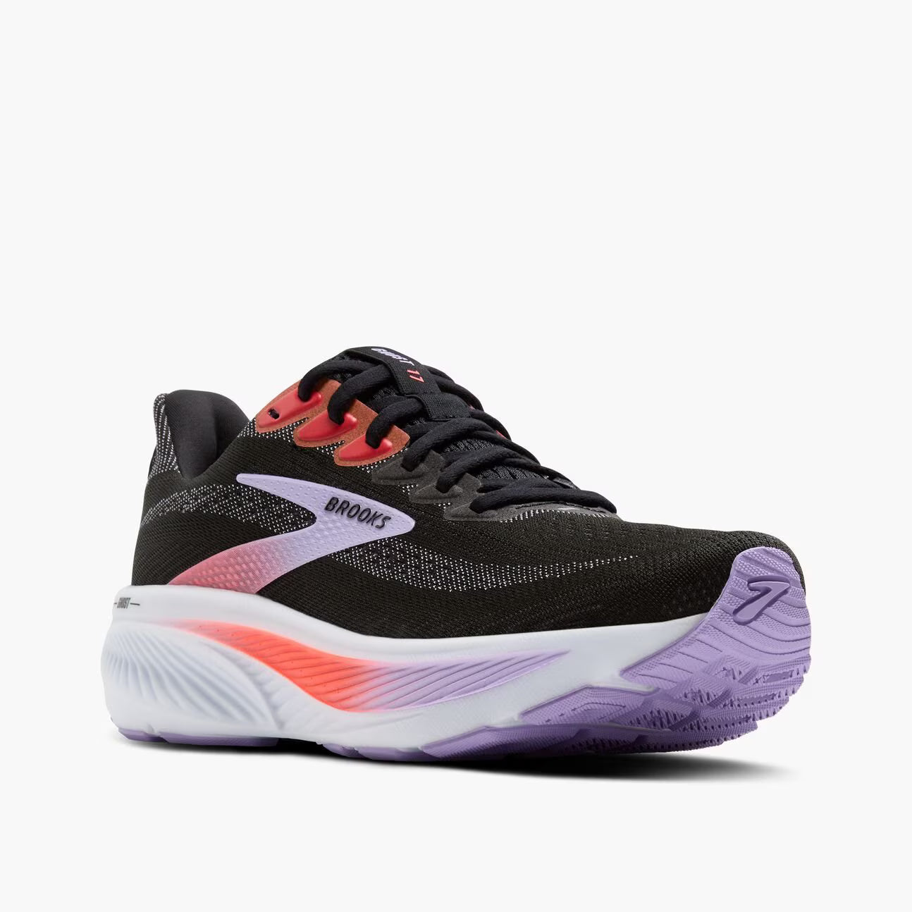 Brooks Women's Ghost 17 - Black/Purple/Coral