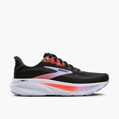 Brooks Women's Ghost 17 - Black/Purple/Coral