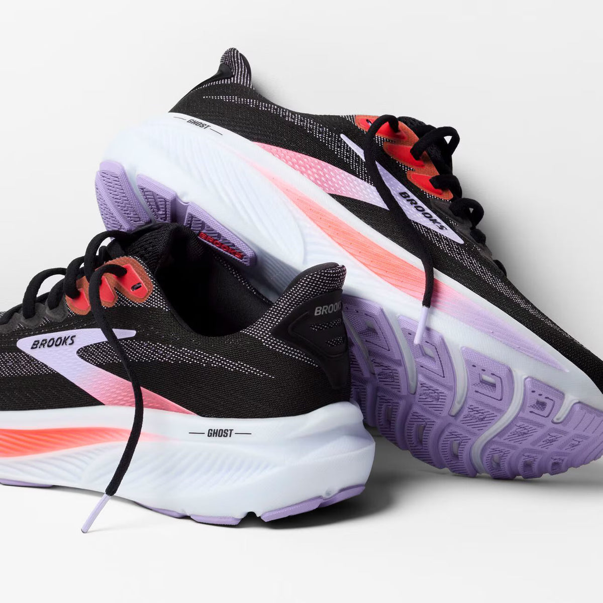 Brooks Women's Ghost 17 - Black/Purple/Coral