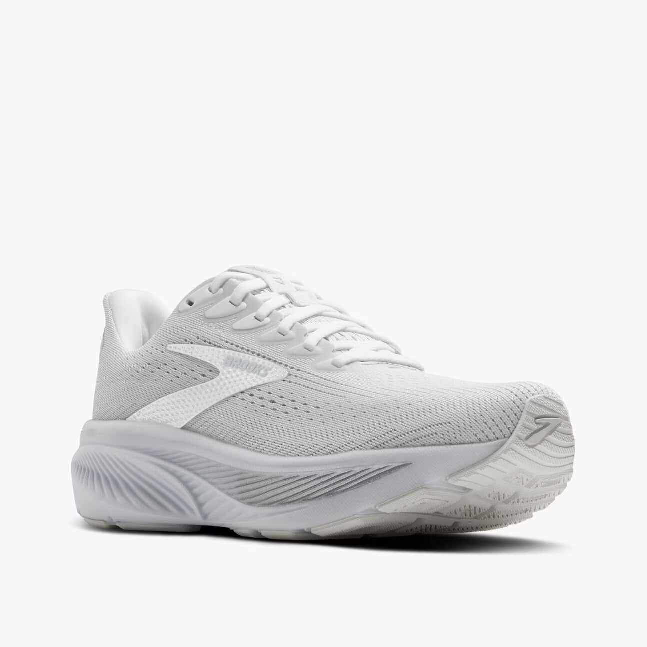 Brooks Women's Ghost 17 (Wide) - White/White/Grey