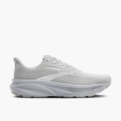 Brooks Women's Ghost 17 (Wide) - White/White/Grey