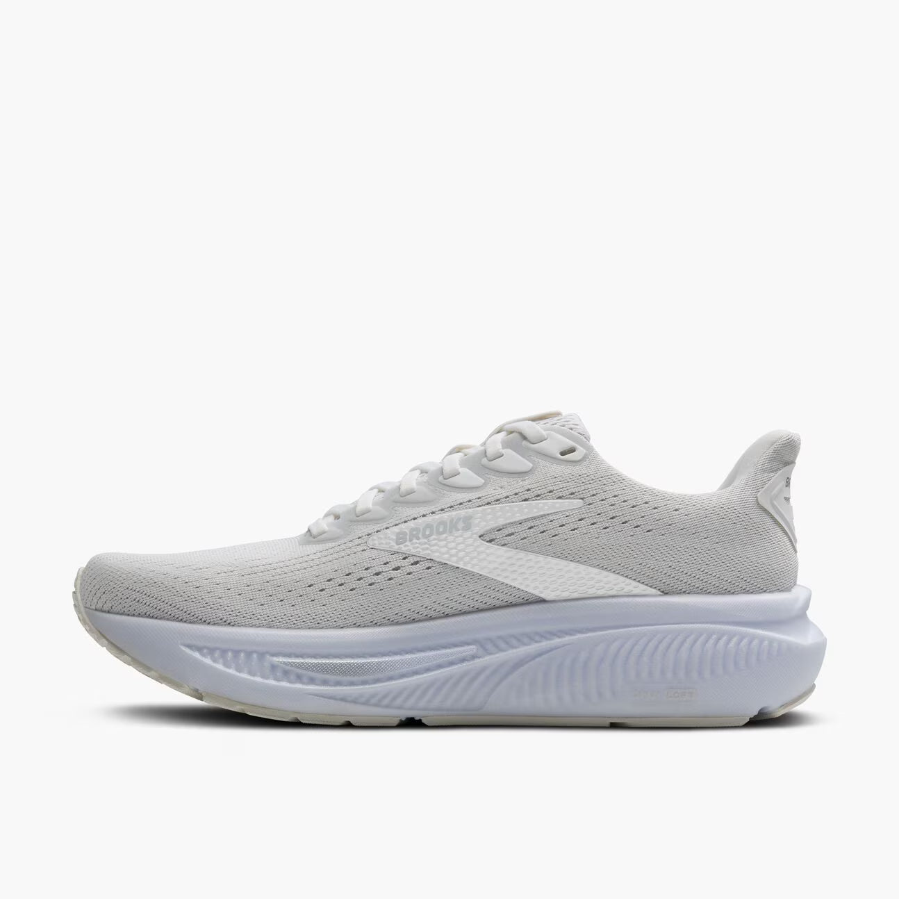 Brooks Women's Ghost 17 (Wide) - White/White/Grey