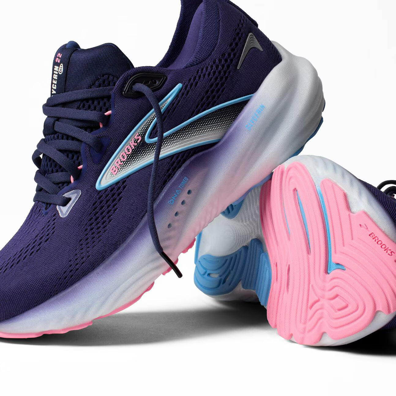Brooks Women's Glycerin 22 (Wide) - Blue Ribbon/Peacoat/Dianthus