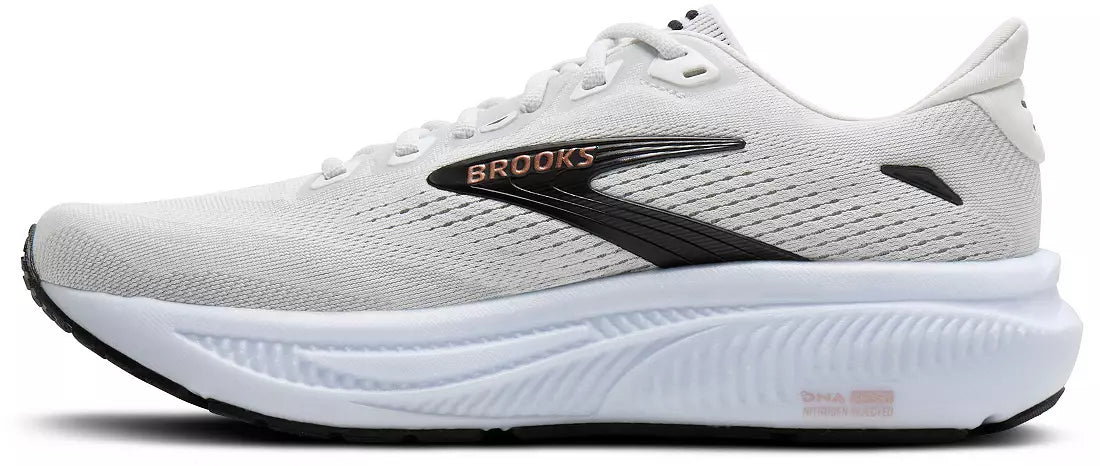 Brooks Women's Ghost 18 - White/Black/Rose Gold