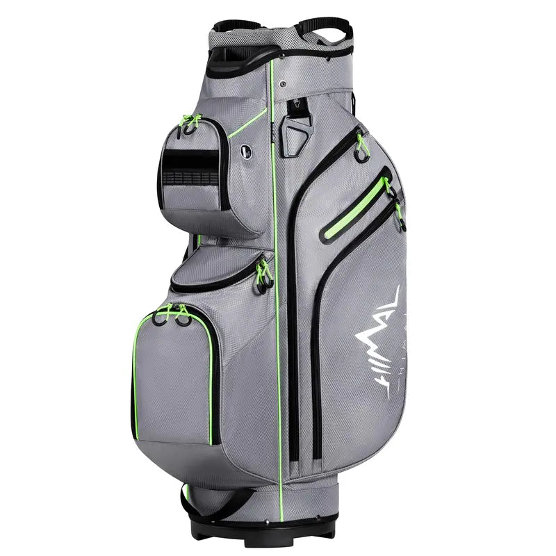 15 Way Divider Golf Cart Bag for Men & Women, Multi-Pocket Golf Bag with Rain Cover & Comfort Handles