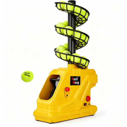 Portable Tennis Ball Machine｜5 Adjustable Angles, 30 MPH Max Speed for Solo & Group Training