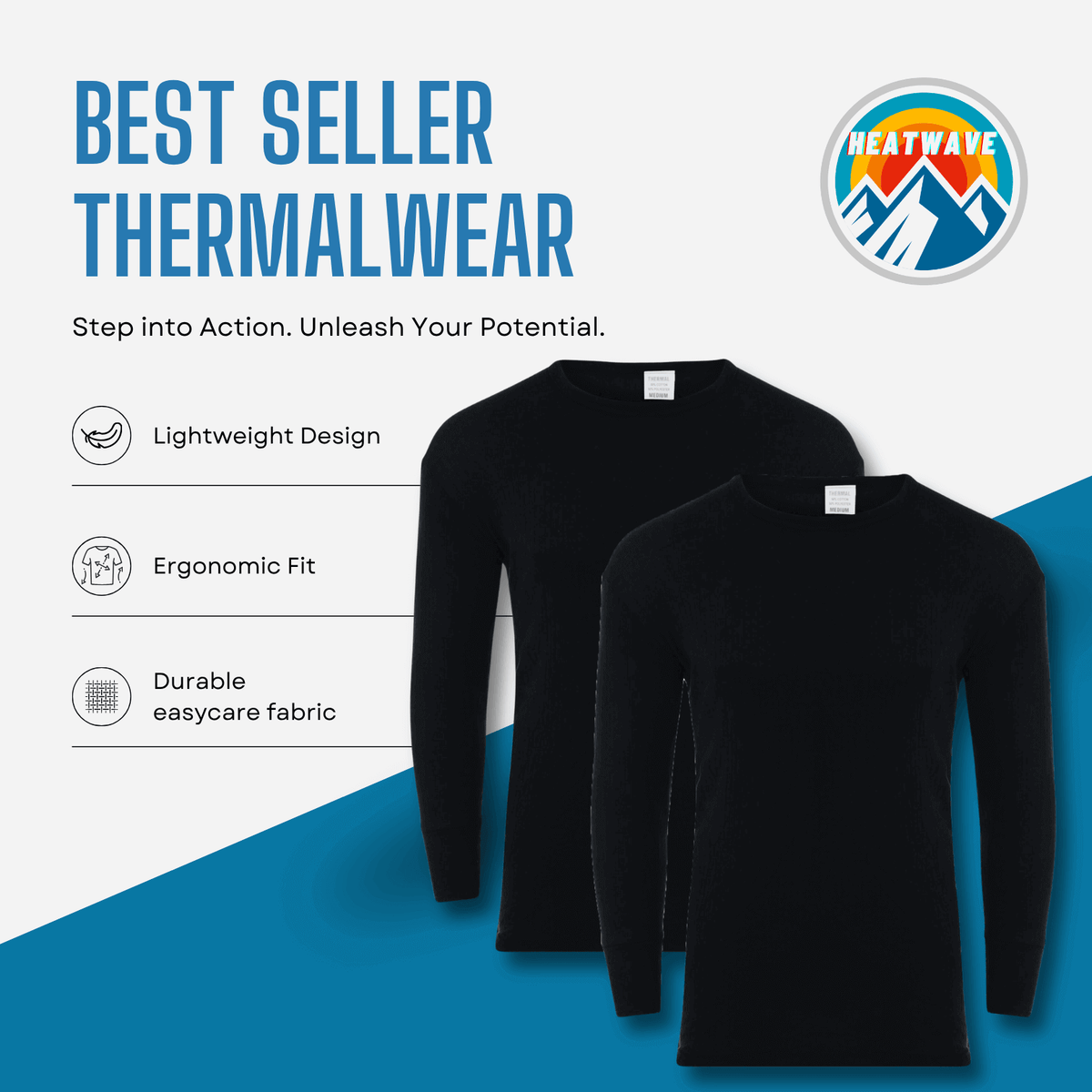 2 Pack Men's Thermal Underwear