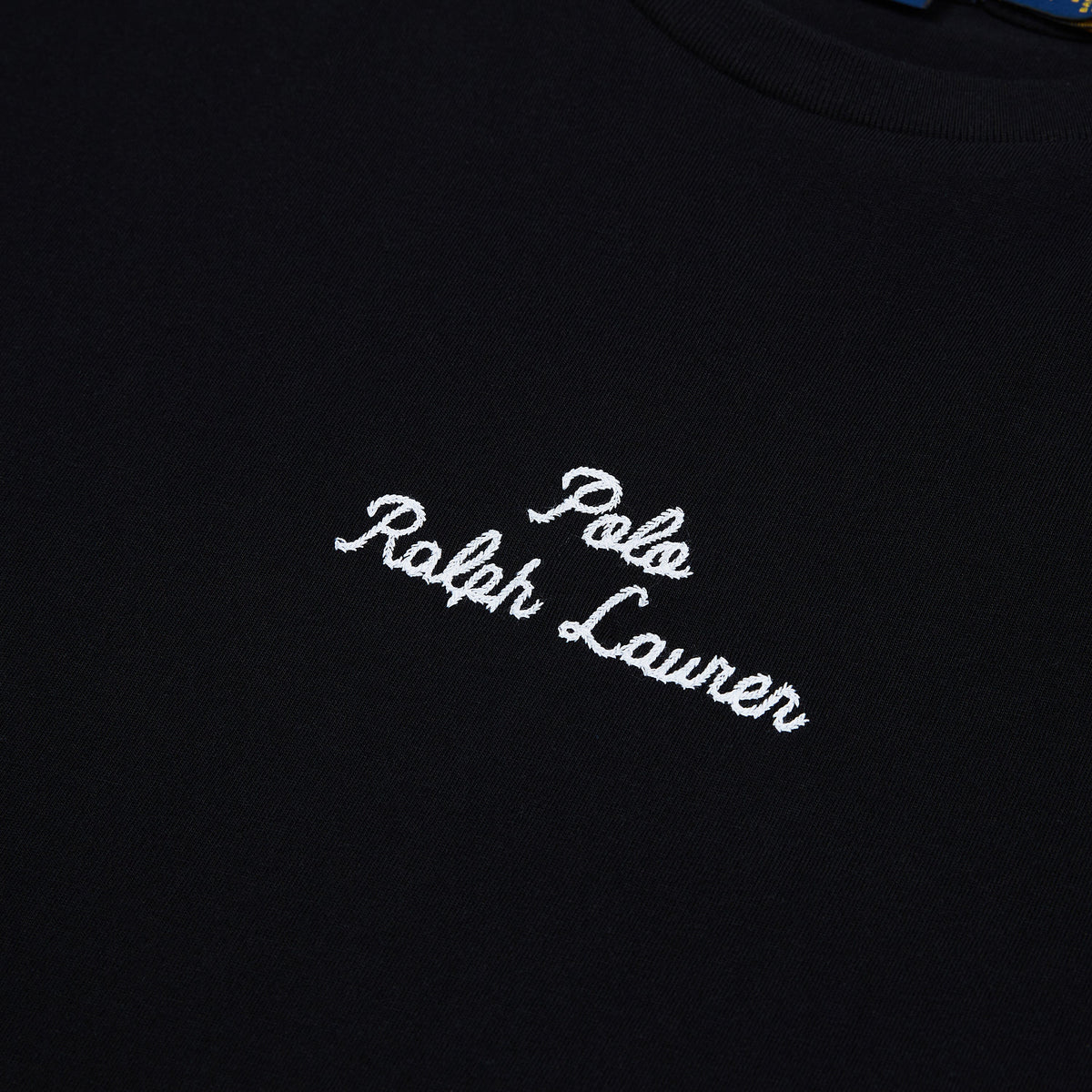 Embroidered Logo Tee | Black