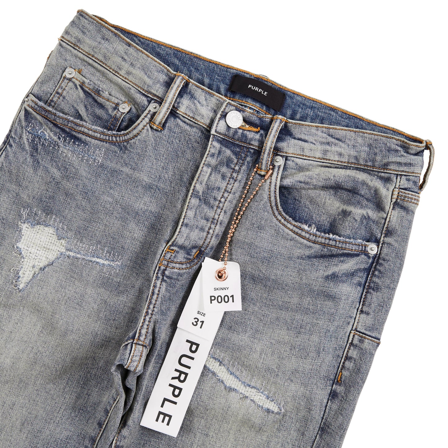 Light Blue Vintage Repair Denim
