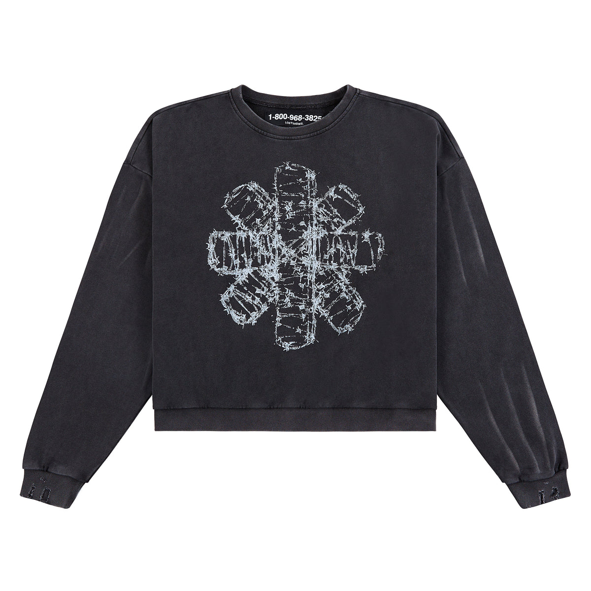 Barbed Wire Sweatshirt | Black