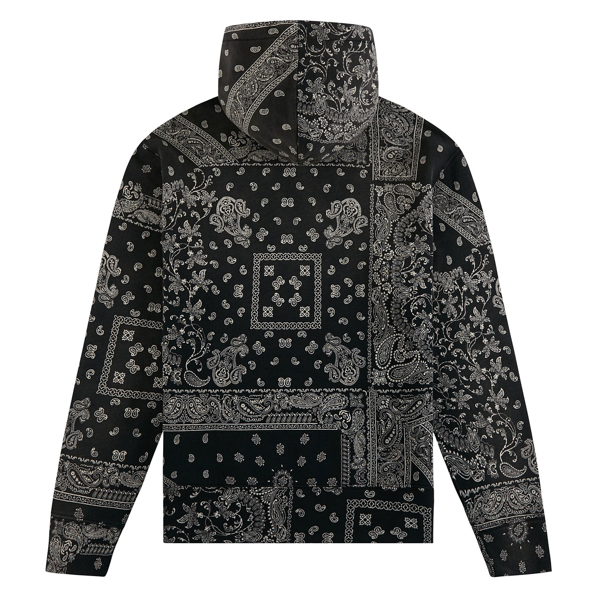 Bandana Print Fleece Hoodie