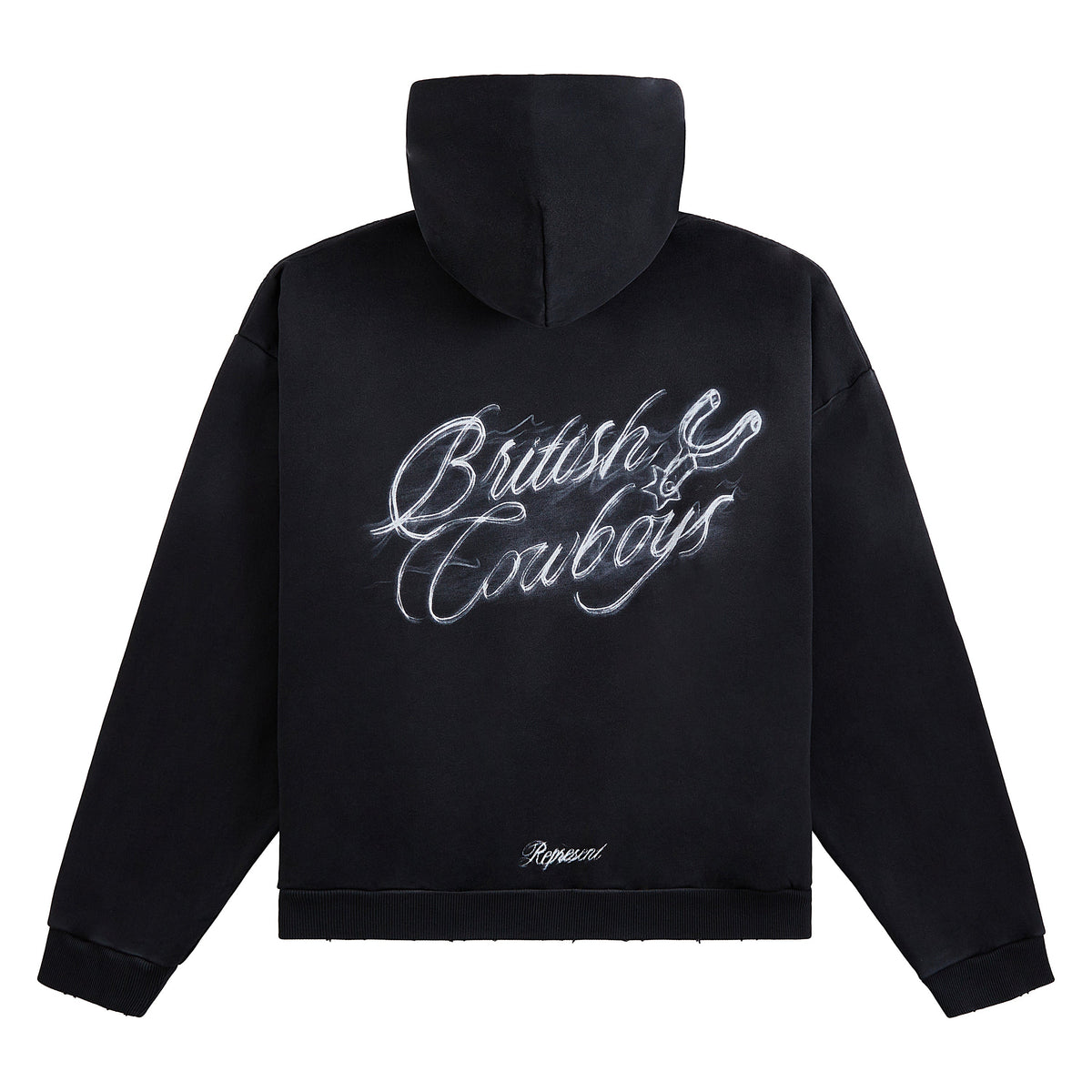 British Cowboys Hoodie | Stained Black