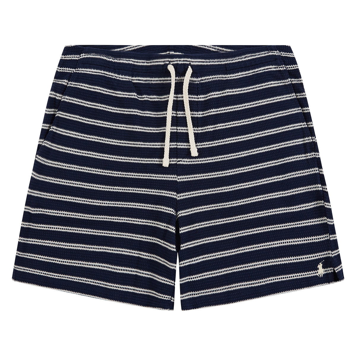 Pointelle Ribbed Short | Newport Navy/Pale Cream