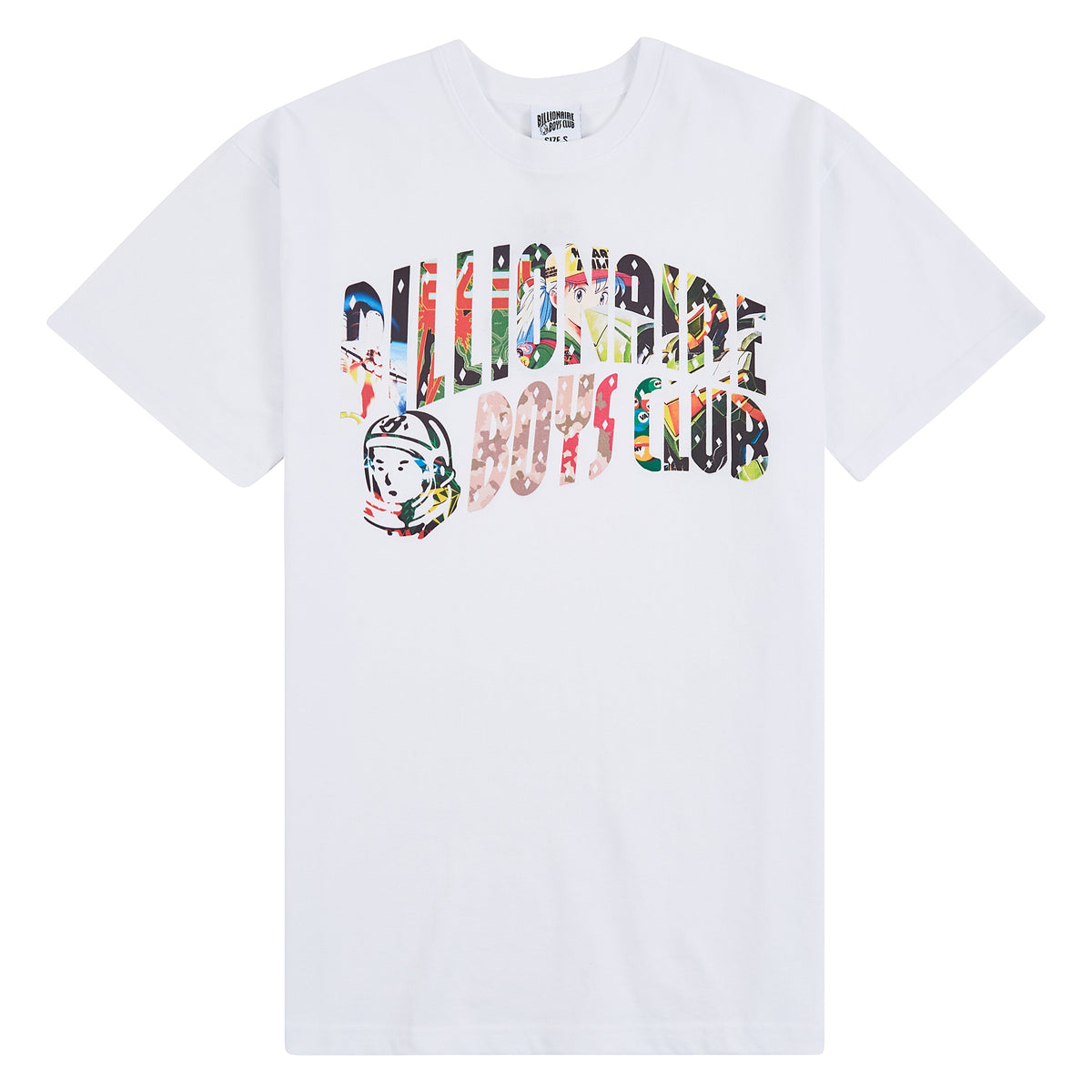 Curve Collage Tee | White