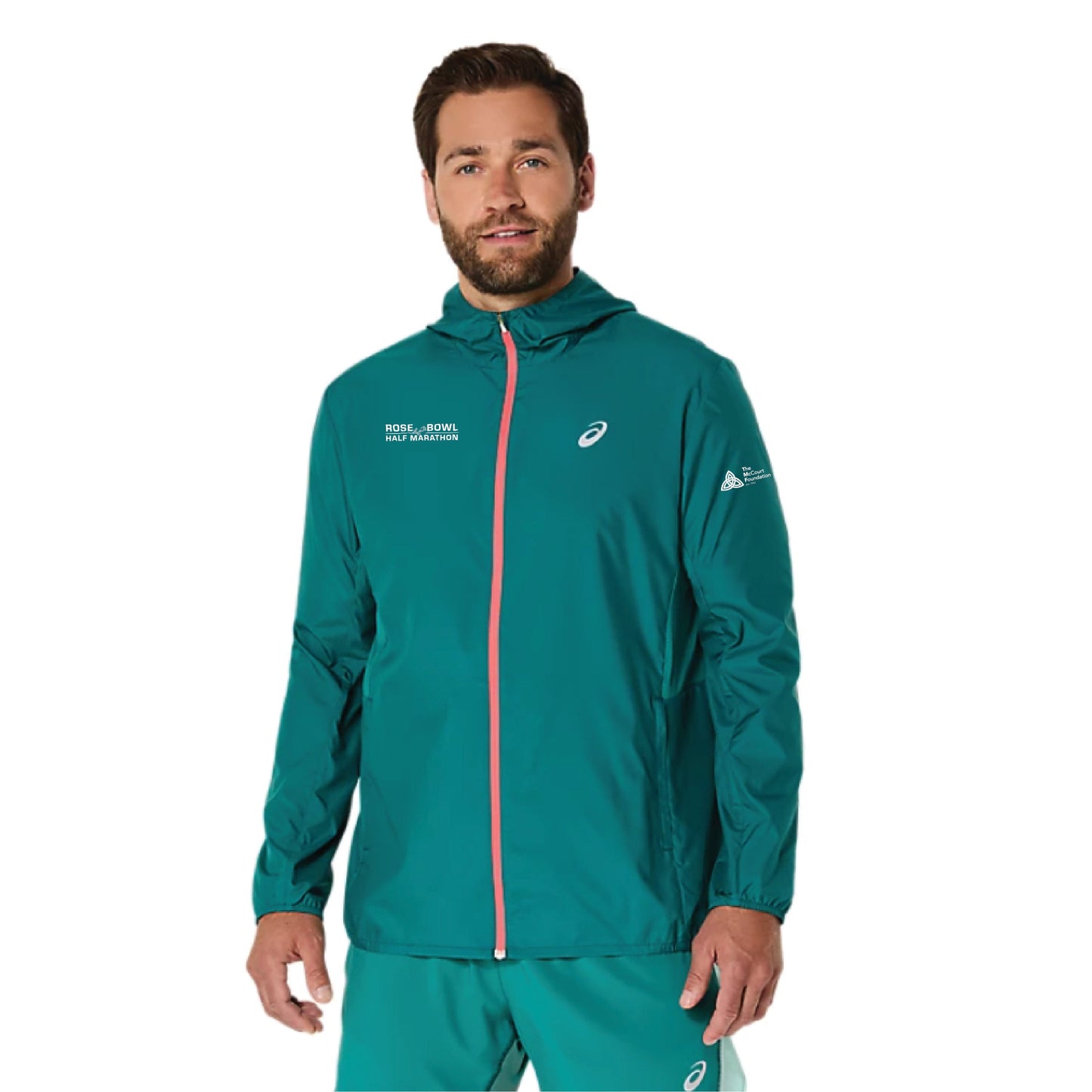 2026 Rose Bowl Half Marathon - ASICS Men's Silver Jacket (2011D235) (RB26-06)