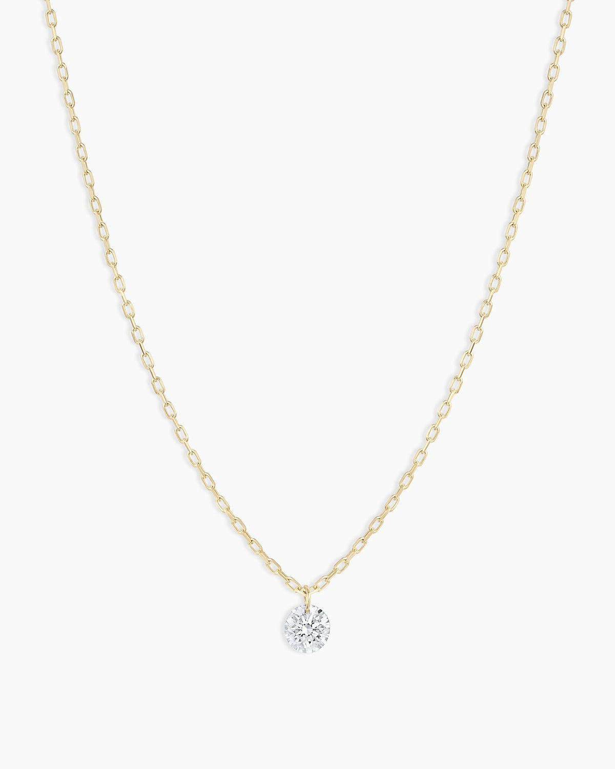 18K Floating Diamond Necklace