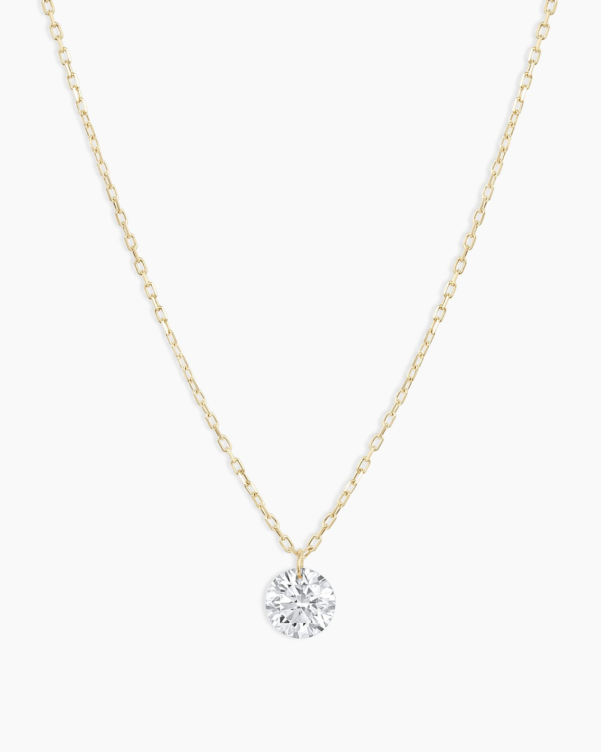 18K Floating Diamond Statement Necklace