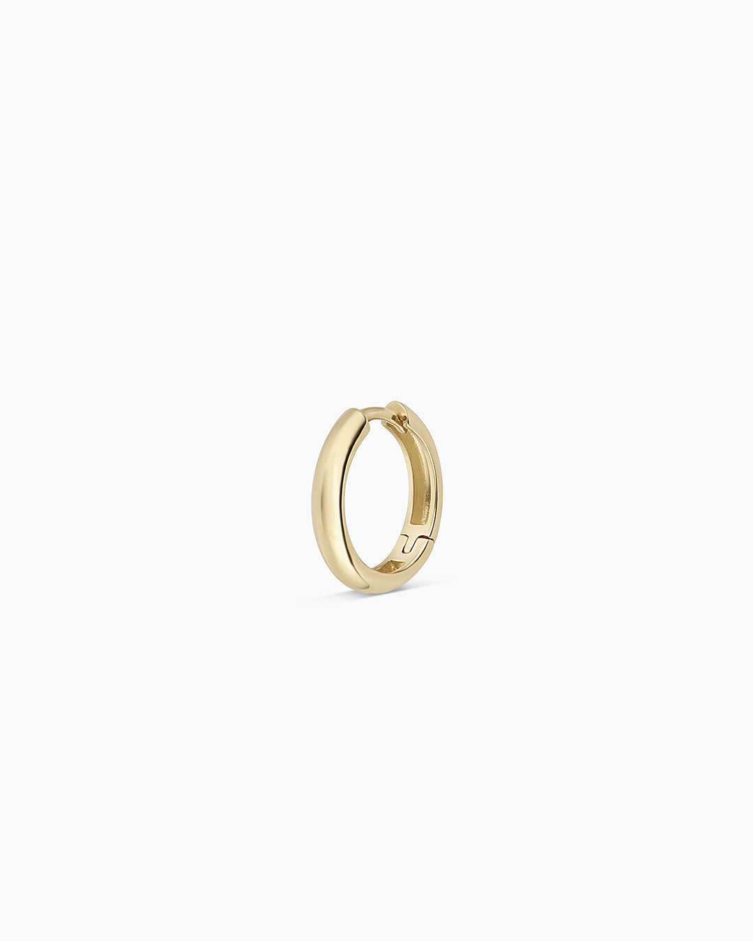 14K Gold Lou Helium Single Huggie