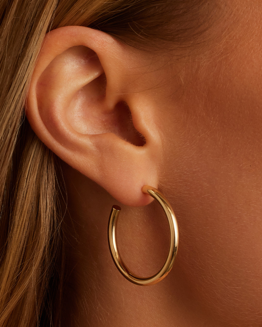 14K Gold Carter Hoops