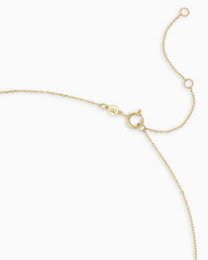 14K Diamond Bond Lock Necklace
