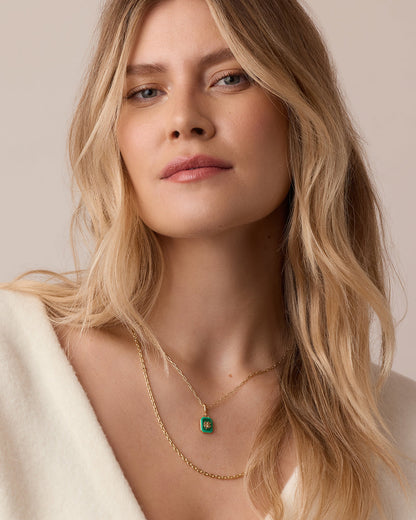 Power Gemstone Parker Charm Necklace Luck